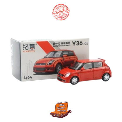 XCartoys 1:64 Suzuki Swift Gen 1 – Red Diecast Model (Y36-01) Imported