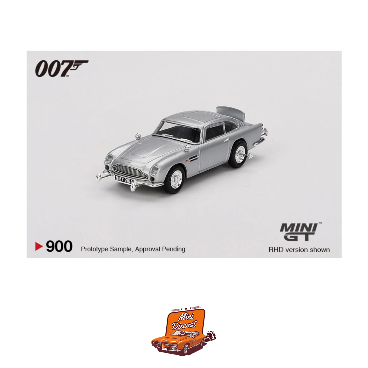 Mini GT – James Bond 007 “Goldfinger” Aston Martin DB5 (Blister Pack)