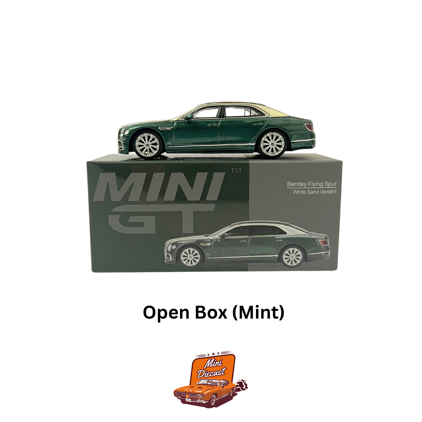 Mini GT – Bentley Flying Spur (White Sand Verdant) (Unsealed / Mint Condition)