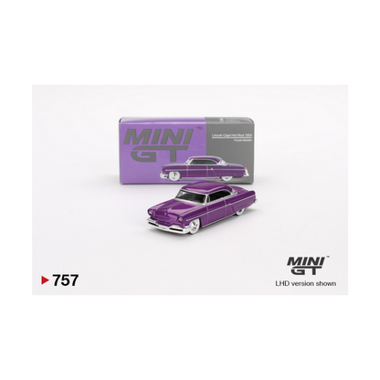 Mini GT #757 Lincoln Capri Hot Rod 1954 Purple Metallic