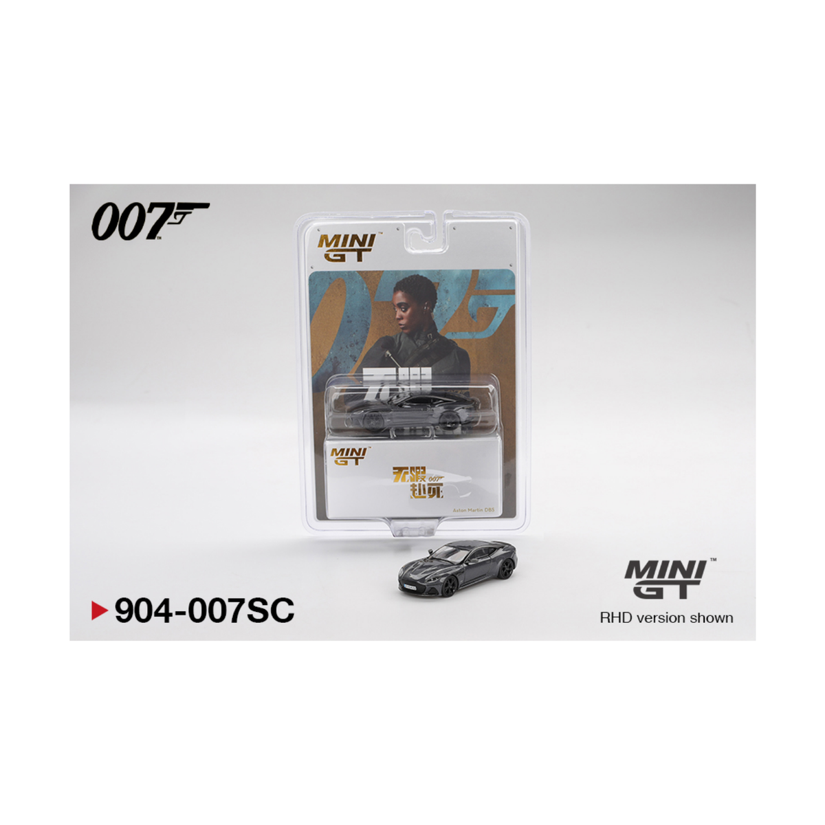 Mini GT #904 Aston Martin DBS “No Time To Die” 007 James Bond (Simplified Chinese)