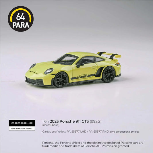 PARA64 Porsche 911 GT3 (992.2) Cartagena 2025 Yellow