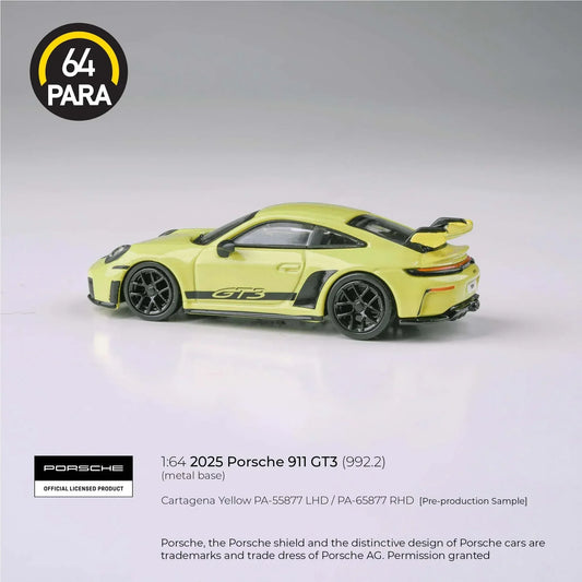 PARA64 Porsche 911 GT3 (992.2) Cartagena 2025 Yellow