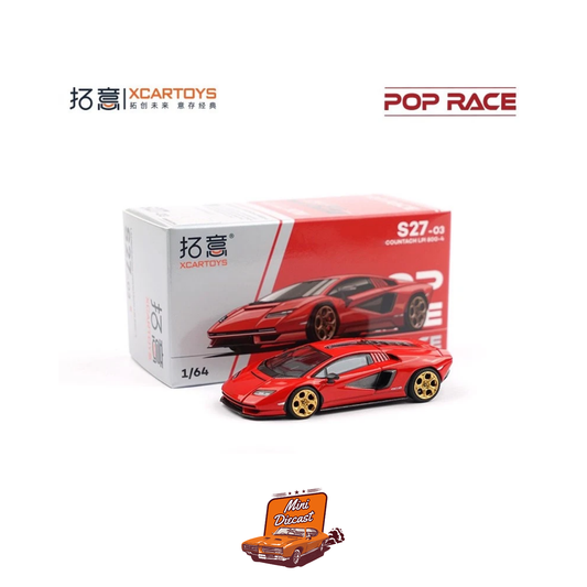 Pop Race x XCARTOYS S27-03 Lamborghini Countach LPI 800-4