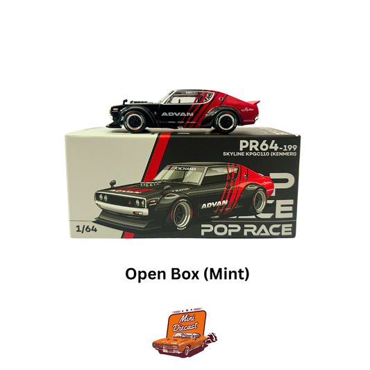 Pop Race – Nissan Skyline KPGC110 “Kenmeri” PR64-199 (Unsealed / Mint Condition)