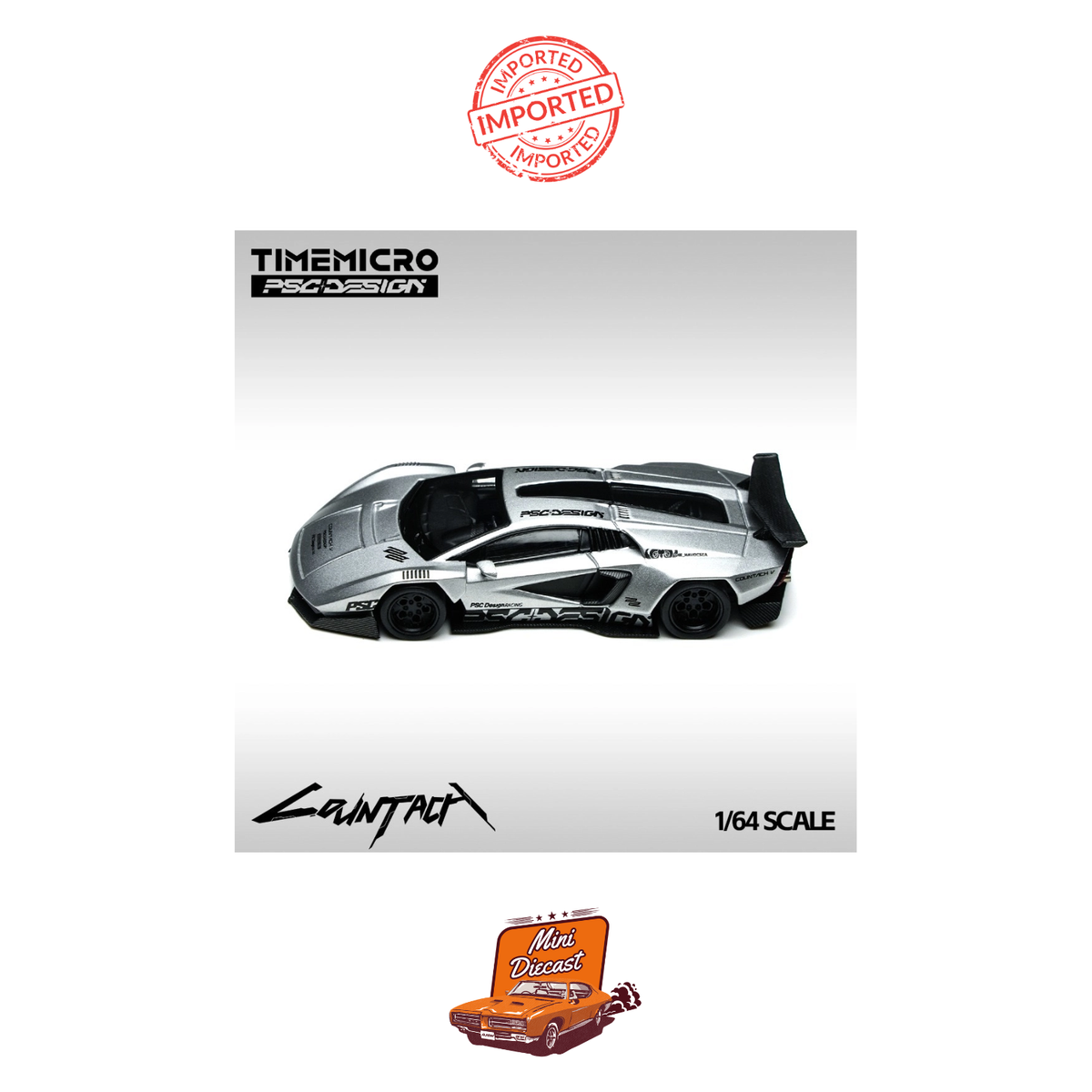 Time Micro × PSC Design Lamborghini Countach “V” Silver Bullet