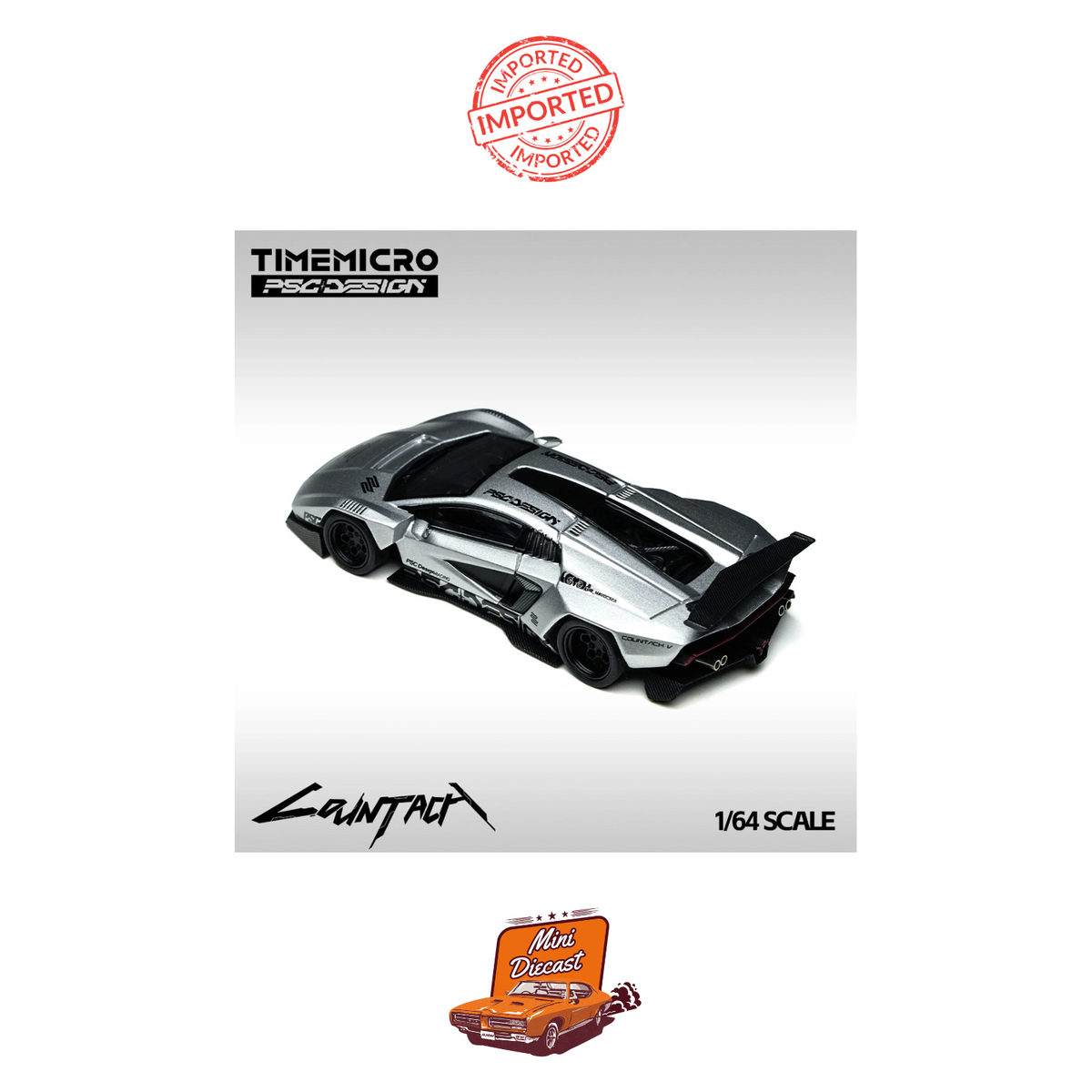 Time Micro × PSC Design Lamborghini Countach “V” Silver Bullet