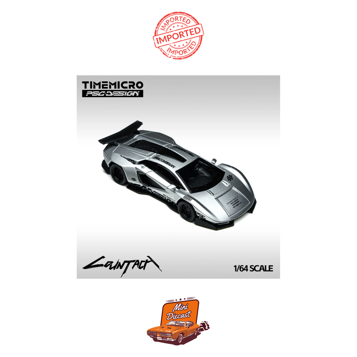 Time Micro × PSC Design Lamborghini Countach “V” Silver Bullet