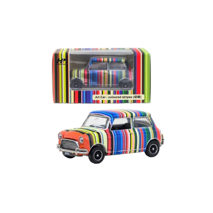Tiny City Art Car – Coloured Stripes 1:50 Scale
