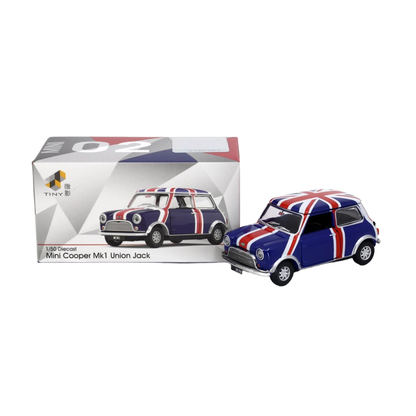 Tiny City No.02 Mini Cooper Mk Union Jack 1:50 Scale