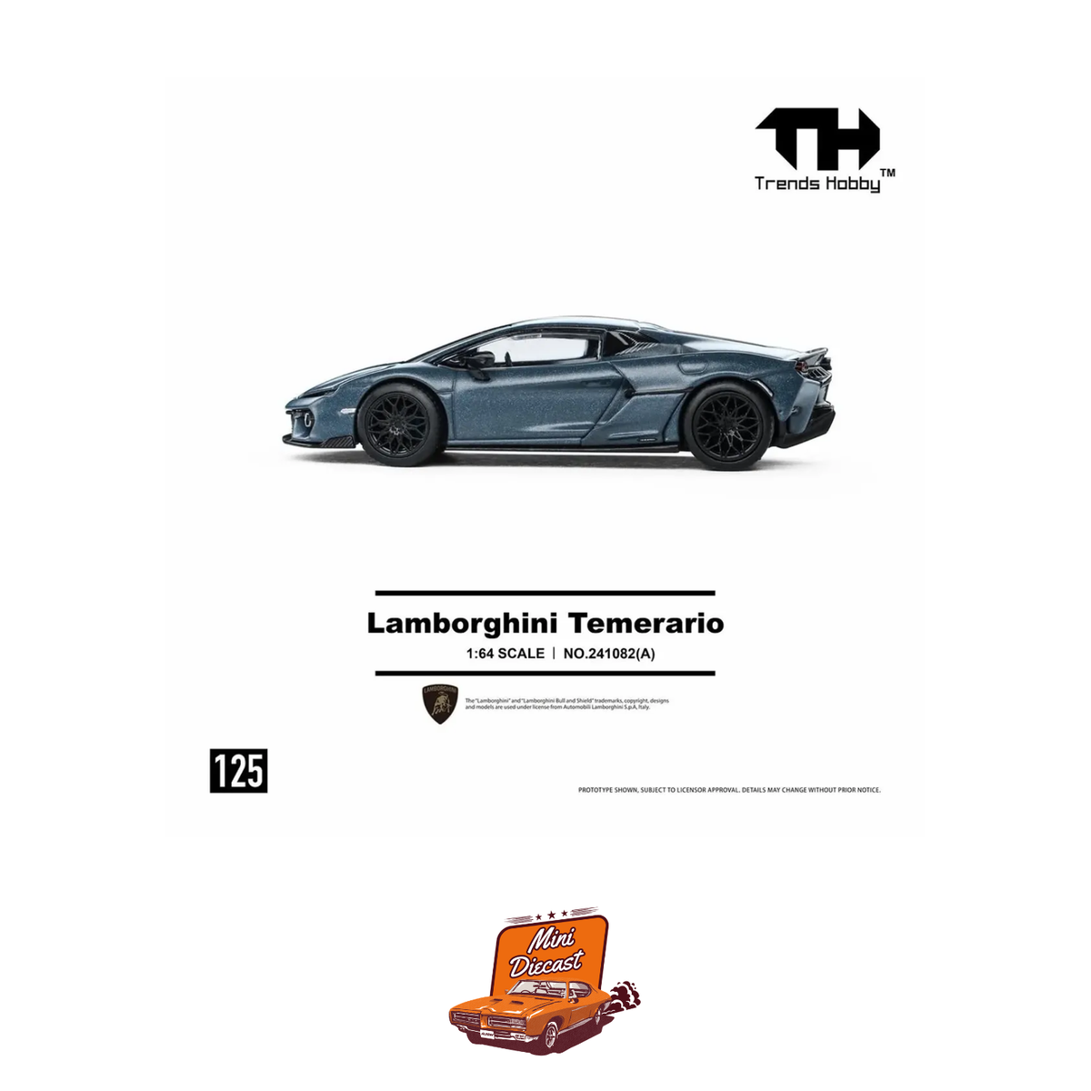 Trends Hobby Lamborghini Temerario Matte Blue 1:64 (241082(A))